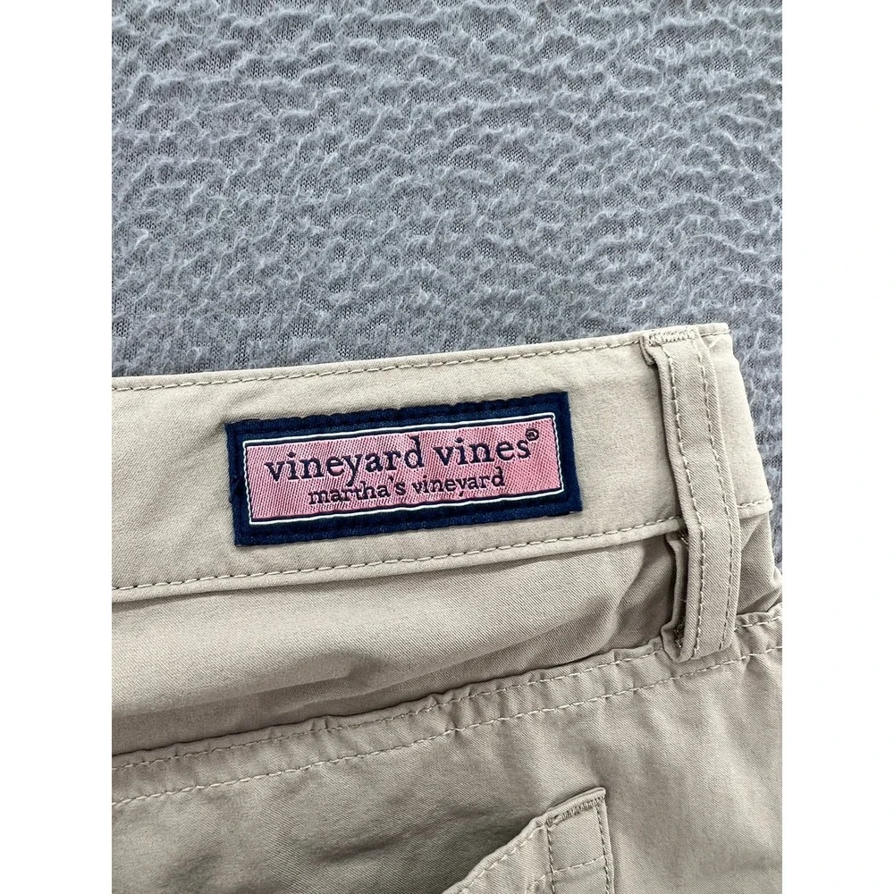 Vineyard Vines Mens On The Go Pants Mens 38x30 Khaki Tan Performance Chino